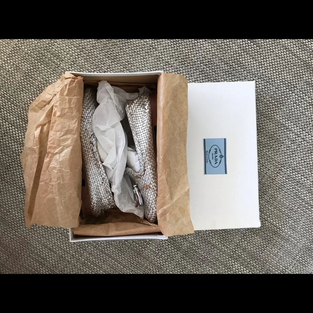 PRADA Silver Loafers - Picture 8 of 14